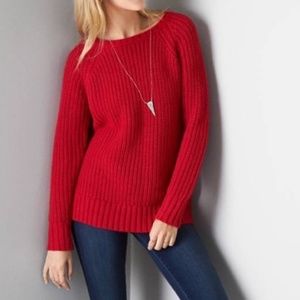 SALE! Red Knit WARM Sweater